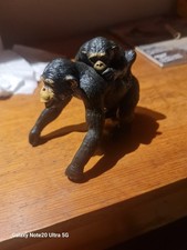 Chimpanzee animal toy mother and baby set figures.grwat condition.