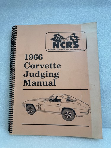 1966 corvette judging manual - 1966,