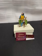 Arora Hidden Treasures Trinket Box “macaw” & Necklace Boxed With Tags *New