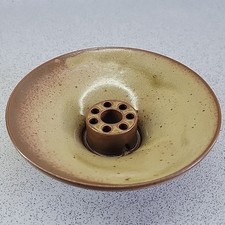 Taizé French Ceramic Flower Bowl Daniel de Montmollin Ikebana Vase Studio 17cm