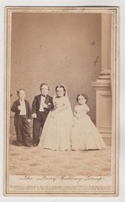 Dwarfism CDV-The Fairy Wedding Group, Gen. Tom Thumb and associates by Brady 