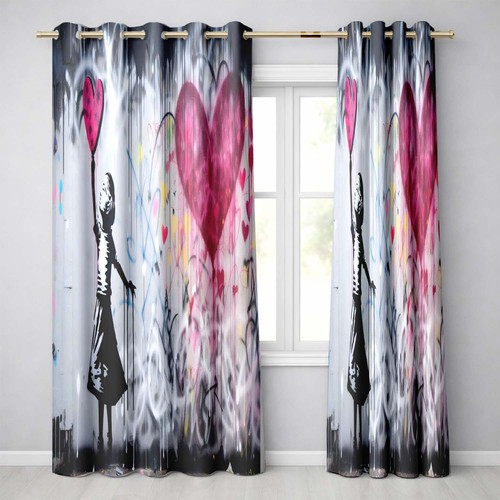 Blackout eyelet curtains girl - blackout,