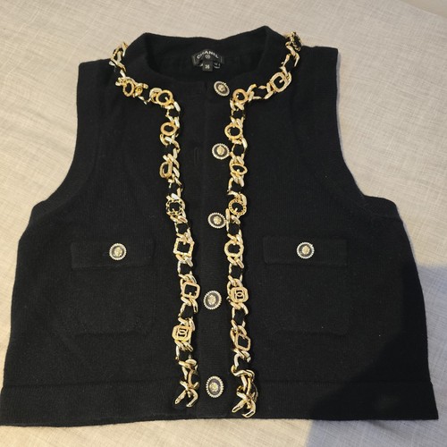 Chanel vest with gold - chanel, &