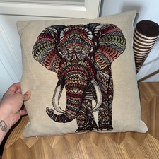 Elephant print cushion and - elephant,