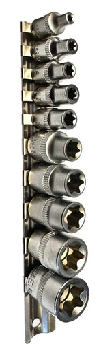10pc female torx - female, socket