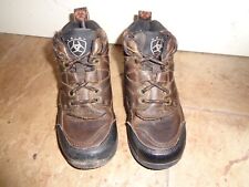 Ariat Terrain Paddock Boots size infant UK 10M EU 28 brown jodphur leather lace