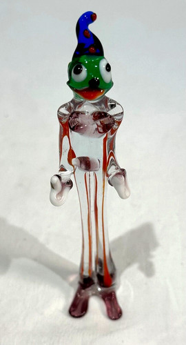 Vintage quirky glass - vintage, clown