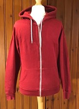 PRIMARK Mens Cedar Wood State Red Zipped Hoodie Size S