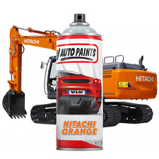 Hitachi Orange Aerosol Spray Paint Direct Gloss Excavator Machinery