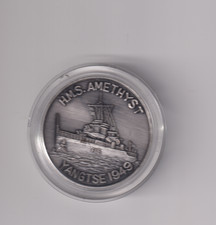 HMS AMETHYST TANGTSE 1949 HAVE REJOINED FLEET`S GOD SAVE THE KING RARE MEDAL