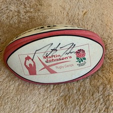 Martin Johnson Signed Rugby Ball – England Rugby Martin Johnson’s Rugby Camps.