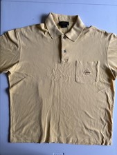 Leonard Paris Homme Short Sleeve Polo Shirt Men’s Yellow Size L Pattern Logo