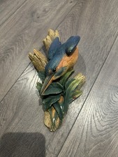 Bossons Chalk Ware Kingfisher Wall Plaque / Vintage 1960/1970 Chalkware Original
