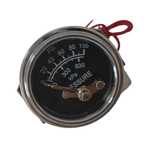 Oil pressure gauge chrome - pressure,