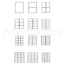 A4 PRINTER LABELS Any Size/Qty Plain Self Adhesive Address Sticky Inkjet Laser