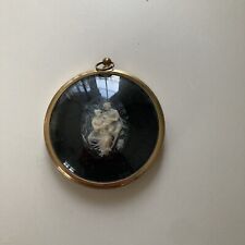 Peter Bates Round Miniature Cameo Boy And Girl
