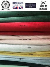 VELVET CURTAINS MADE TO MEASURE BESPOKE PAIR OF HEADER TAPE CURTAINS FREE P&P!!