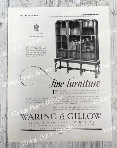 Waring gillow bookcase fine - &,