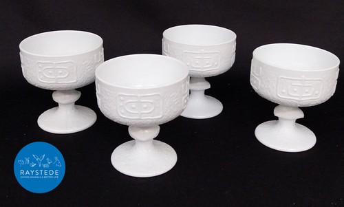 Vintage milk glass dessert - vintage,