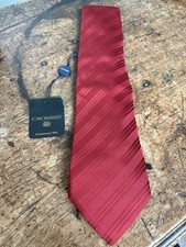 BNWT  Crombie Silk Tie Red