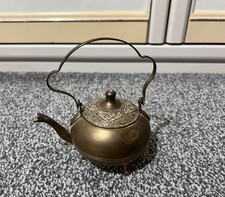 Vintage brass teapot - vintage,