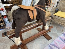 Vintage Wooden Rocking Horse