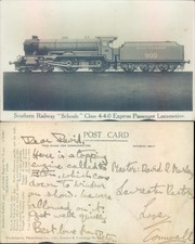 Southern Railway Schools Class locomotive Photocrom Co Ltd Transportation Trains
