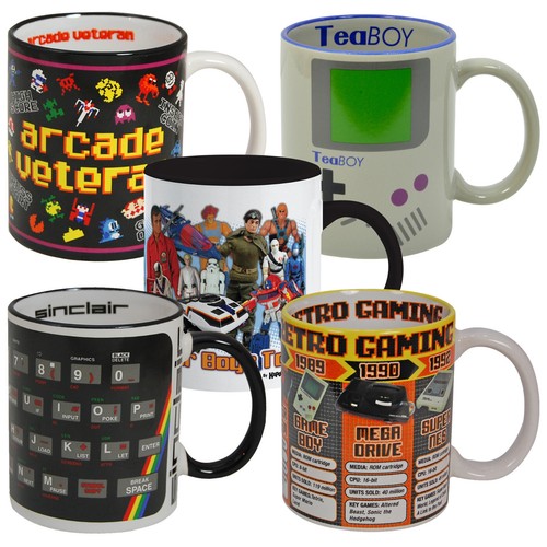 Funky retro mugs classic toys - mugs.,