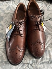 Marks & Spencer Brown Leather Brogues, Airflex Sole UK Size 10, bnwt