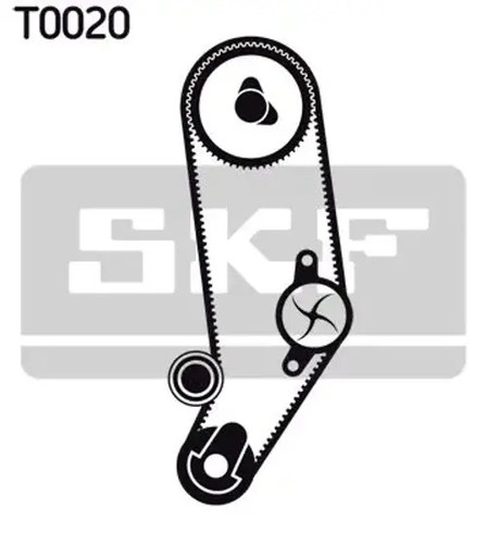 Timing belt kit water - timing, pump