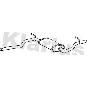 Klarius centre exhaust pipe - centre, &