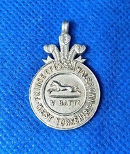 Vintage / Antique Silver Relay Race Medal Prince Of Wales Own West Yorkshire