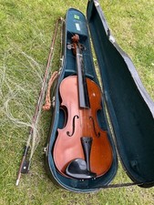wooden Sweet violin with case Musical Instrument Needs Attention Breadsall Derby