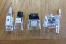 5 x Empty Perfume Bottles - Chanel No 5, Daisy, Tresor, Jo Malone & A & F