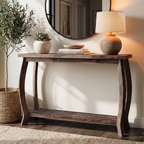 Solid wood console table - wood,