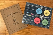 MG Midget Parts Manual and MG Sales Brochure (Magnette, MGA etc)