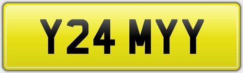 Neat reg number plate - reg, y24