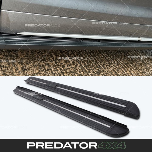 Black running board - black, steps
