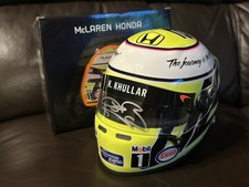 Jenson Button 2016 Abu Dhabi SIGNED 1:2 Scale Helmet McLaren F1