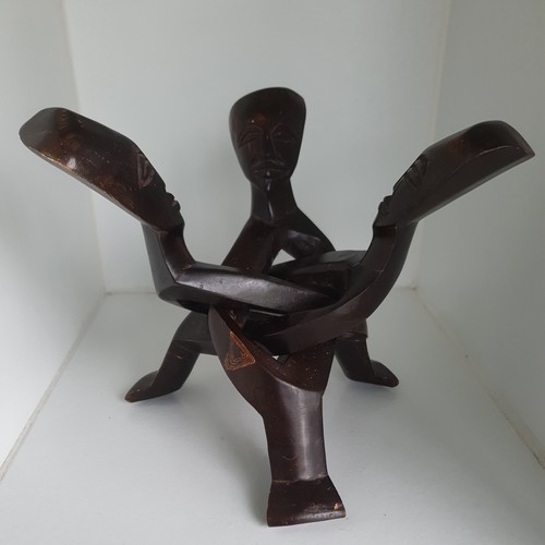 Tribal hand carved - hand, dark