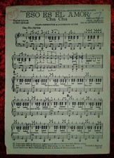 Eso Es El Amor Cha Cha Sheet