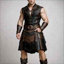 Leather Celtic Kilt for Men |