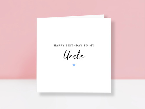 Uncle birthday card - uncle,