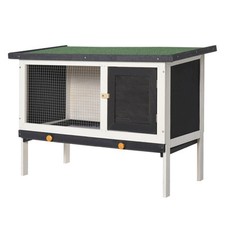 Wooden rabbit hutch - wooden, small