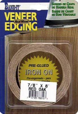Red oak real wood veneer - red,