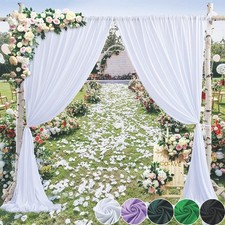 10ft White Backdrop Curtain