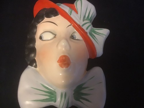 Art deco wall mask plaque - deco,