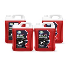 JOVS Long Life Antifreeze 4x 5L Red Ready Mixed Engine Coolant Universal 20 ltr