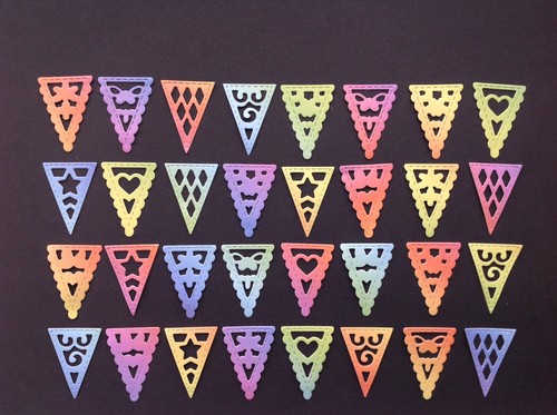 Bunting die cuts birthday - bunting,