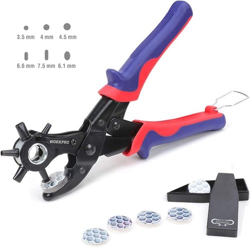 Workpro leather hole punch - leather,